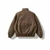 Ropa Vintage Yidao 2026 Invierno Nueva Llegada Maillard Retro Cuello Alto Ropa de Trabajo Chaqueta de Algodón Hombres y Mujeres Cálida Holgada Ropa Exterior de Algodón