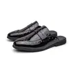 Mocasines para hombre talla grande transfronterizos, tallas 35-46, zapatos sin cordones de punta cerrada, zapatos de conducir brillantes, zapatos para probador, mules sin cordones