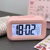 Despertador Luminoso Mini Gatinho para Estudante Cronógrafo Fofo Multifuncional Portátil Relógio Pequeno de Mesa para Dormitório