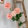 Flor de casamento 4 cabeças bola crisântemo flor artificial bordado brocado bola flor artificial estrada de casamento arranjo de flores decoração de fundo floral