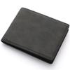 2023 Nueva Cartera para Hombre Genuina para Hombre Corta con Cremallera Casual Cuero Suave Cartera Delgada Cartera Retro Estudiante
