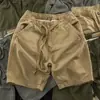Shorts Casuais Populares de Comércio Exterior para Homens, Calças de Verão Masculinas Soltas na Altura do Joelho, Calças Esportivas de Corte Reto de Comprimento Médio, Calças de Praia, Estilo de Nicho
