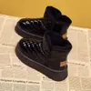 Botas de Nieve Impermeables con Suela Gruesa para Aumentar la Altura para Mujer, Nuevas Botas de Algodón de Caña Media Invierno 2024, Forradas de Felpa, Engrosadas, Antideslizantes, Zapatos de Algodón del Noreste