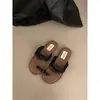 2026 de Moda Verano Estilo Coreano Más Vendido Anillo para Dedo del Pie con Tiras Cruzadas Ropa Exterior Versátil Cómodo Casual Moda Suela Gruesa Chanclas Mujer