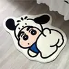 Tapete Macio Imitação de Caxemira do Fofo Crayon Shin-Chan Antiderrapante Absorvente de Água Fácil de Cuidar Tapete de Piso Resistente ao Desgaste Cobertor de Cabeceira