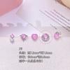 Acero de titanio 316L cobre chapado en oro microincrustado circonio clavo de hueso de oreja rosa polvo de proteína jade pendientes joyería para piercing tachuela de oreja