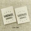 Etiqueta de algodão com estampa de etiqueta de correio spot decoração de gola para roupas FEITO À MÃO marca de impressão de algodão etiqueta de tecido de algodão marca registrada