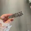 Pinza para el pelo de clip para mujer, estilo Lujo Ligero, Ultra Brillante, Completa de Diamantes, Forma de Gota de Agua, Pinza Lateral con un Toque Dulce y de Alta Gama, Pinza Delicada para Flequillo, Exquisito Accesorio para el Cabello