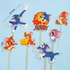 Decoraciones para pastel de cumpleaños de niños de moda roja te desean un feliz cumpleaños tarjeta de oso adorno para hornear