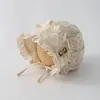 Chapéu de Bebê Primavera e Verão Estilo Fino Menina Proteção Solar Chapéu de Sol Bebê Borda de Renda Bordado Elegante Chapéu de Princesa