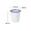 Taza de Agua de Hierro Esmaltado Clásica Jarra de Té Nostálgica Antigua Cepillado de Dientes Infantil Personalizada Personalizada Vasos para Enjuague Bucal Licor Hogar
