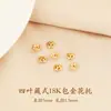 Accesorios DIY de cristal chapado en oro de 18k, espaciador para pulsera torus, pulsera de perlas, tapa de cuentas, junta, material de accesorios pequeños