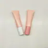 Bico Pontudo Dupla Tampa Material de Embalagem Cosmética Tubo Plástico para Creme Medicinal Embalagem para Creme para Olhos Essência Loção
