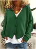 Popular Europeo y Americano Amazon 2026 Transfronterizo Suéter Holgado Cardigan Tejido Deseo para Mujer Ebay Casual Otoño e Invierno Algodón