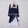 Vestido Lolita Cor Color Block Manga Sino Gola Alta Tartaruga Laço 2022 Jk0567 Comércio Exterior Aliexpress