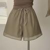 Top Fino de Protección Solar + Shorts Sueltos y Versátiles + Camisola Adelgazante Traje de Tres Piezas Super Hada para Mujer