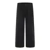 Pantalones de pierna recta de color liso simples, marca moderna estilo americano, estilo vibe japonés, versátiles, estilo workwear, pantalones anchos holgados plisados para hombre
