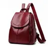 Suministro Directo de Fábrica Mochila para Mujer 2025 Nueva Casual Versátil Mochila Grande para Mujer Bolsa de Viaje Cuero Suave Bolsa para Estudiante