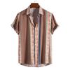Comercio Exterior Transfronterizo Verano Nuevo Talla Grande Moda Casual para Hombre Camisa de Manga Corta con Estampado Digital 3D Fábrica de Origen para Hombre