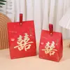 Caixa de Açúcar Caixa de Doces de Casamento Estilo Chinês Nova Caixa de Embalagem de Doces de Casamento Caixa Vazia Minha Família Está Feliz Bolsa de Doces de Casamento Portátil