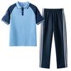 Nuevo Uniforme de Verano para Primaria, Deportivo, Universitario, de Manga Corta, de Dos Piezas, Traje de Jardín de Niños para Verano, Traje para Clase de Graduación Infantil