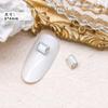 Uña de celebridad en línea mini cubo de hielo cristal joyería diamante rectangular 4*6 ángulo recto fondo puntiagudo color transparente color mágico vidrio taladro de uñas