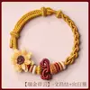 Pulsera Tejida a Mano con Nudo Wenchang Ganadora del Primer Premio, Se Puede Ensartar con Cuentas, Hilo Rojo para el Éxito, Nuevo Diseño de Nudo Ajustable
