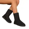 Botas al por mayor Botas de nieve cálidas para mujer 2025 Forradas de felpa Algodón Invierno Forradas de felpa Exportación Zapatos de algodón Transfronterizo de caña alta de caña alta