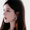 Déjame brillar: Pendientes de Perla Estilo Xu Yan y Zhao Lusi para Mujer, Pendientes Largos Elegantes y Exquisitos Franceses, Clavos Versátiles