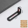 Soporte de ángulo de acero inoxidable con agujeros largos ajustables, fijador de ángulo recto de 90 grados móvil de doble cabeza, pieza de ángulo de hierro en forma de L
