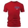 Camiseta masculina de manga curta estampada com gola redonda, nova, transfronteiriça, top masculino, estação independente Amazon AliExpress masculina
