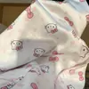 Pijama Fofo de Seda Sintética para Mulheres Primavera e Outono Manga Longa Calça Longa Gatinho Doce Toque de Luxo Conjunto para Casa