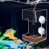 Alimentador automático multifuncional para acuarios, adecuado para alimentar guppies y peces pequeños, con un pequeño tubo de alimentación fijo que se sumerge y dispersa el alimento
