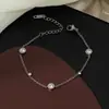 Set de Joyería Que No Se Desvanece, Nuevo Brazalete de Acero de Titanio para Mujer, Joyería de Mano de Moda Versátil Estilo Ins, Joyería para Mujer, Sentido de Alta Gama