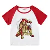 Ropa Nueva para Niños, Camisetas de Manga Corta de Verano para Niños, Camisetas Interiores Raglán para Niños y Niñas, Camisetas de Manga Media para Bebés, Tops para Niños