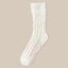 Calcetines de mujer para parejas, de forro polar coral, para otoño e invierno, gruesos y cálidos, para dormir en casa, de felpa, con forma de luna.