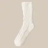 Calcetines de Coral Fleece para Mujer 2025 Nuevos Otoño e Invierno Engrosados Cálidos Postparto Maternidad Hogar Piso Dormir Calcetines Largos