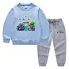 2023 Primavera y otoño nueva ropa infantil transfronteriza suéter para niños pantalones de dibujos animados conjunto de dos piezas bebé algodón traje de manga larga