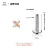 Pendientes Lanbo de Aleación de Titanio Chapados en Oro Aretes de Trébol de Cuatro Hojas de Titanio G23 Joyería para Piercings Labret