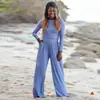 2024 Roupa de Calça Larga Feminina Plus Size Nova Transfronteiriça Conjunto Casual Elegante de Duas Peças com Mangas Longas para Mulheres Preto