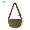 Bolsas de Penas Outono e Inverno para Mulheres, Nova Roupa de Algodão Bordada em Tecido Oxford de Algodão, Bolsas Grandes tipo Dumpling, Bolsas de Ombro, Bolsas Transversais, Personalizadas