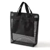 Bolsa de Malla Plegable Portátil Personalizada de Fábrica Bolsa de Tocador Bolsa de Playa Baño Fitness Nylon Bolsa de Malla Drenante
