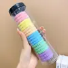 Elástico de borracha alta cor anel de toalha crianças e meninas rabo de cavalo lata corda de cabelo simples acessórios de cabelo corda para cocar cocar