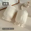 Nuevas Mangas de Perlas de Otoño e Invierno para Mujer Adulta Estudiante Cortas Lindas Sobremangas Mangas de Trabajo Puños a Prueba de Suciedad para Chaqueta de Plumas