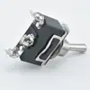 Interruptor Leniu niuzi KN3A-103 de tres patas, tres posiciones, pie de tornillo negro, interruptor basculante