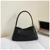 Bolsa Tote de Palha Trançada Nova de Alta Qualidade para o Verão, Grande Capacidade, Bolsa de Ombro Estilo Francês Fashion Despojado, Bolsa de Mão de Abaixo do Braço
