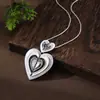 Collar Versátil de Moda de Alta Gama para Mujer con Colgante Geométrico de Esmalte de Corazón, Nuevo, Transfronterizo, Venta al por Mayor