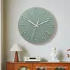 Reloj de Pared de 12 Pulgadas (30 cm) para Uso Doméstico, Reloj Sencillo para Sala de Estar, Reloj de Cuarzo Moderno, No Requiere Taladrar