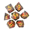 Dados de Resina Longan para D&D Producto Más Vendido en Amazon Grupo de Corredores Coc Cápsulas D20-D47