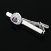 Gemelos de Cristal de Zirconia con Incrustaciones de Diamantes Europeos y Americanos para Camisas de Negocios de Hombre y Mujer con Puño Francés, Tachones, Clip para Corbata, Accesorios, Cajas de Regalo